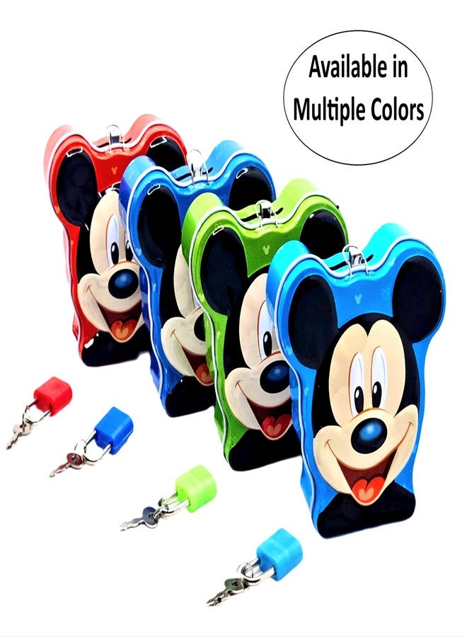 SSKR GNR Mini Metal Coin Bank/Piggy Bank with Lock & Key for Kids | Birthday, Educational Learning, Return Gift (Green) - Image 2